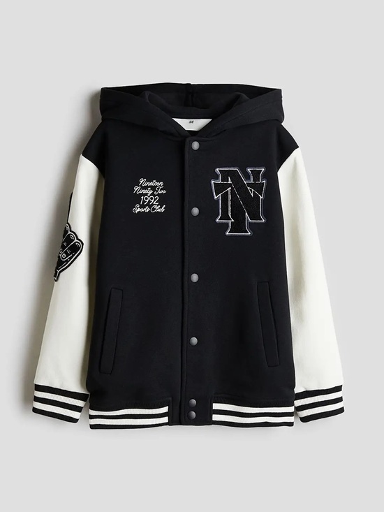 H&M Other - H&M Boys Printed Sweatshirt Baseball Jacket